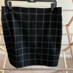 Black Windowpane skirt